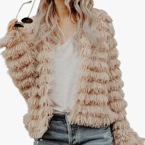 Stylish shaggy jacket